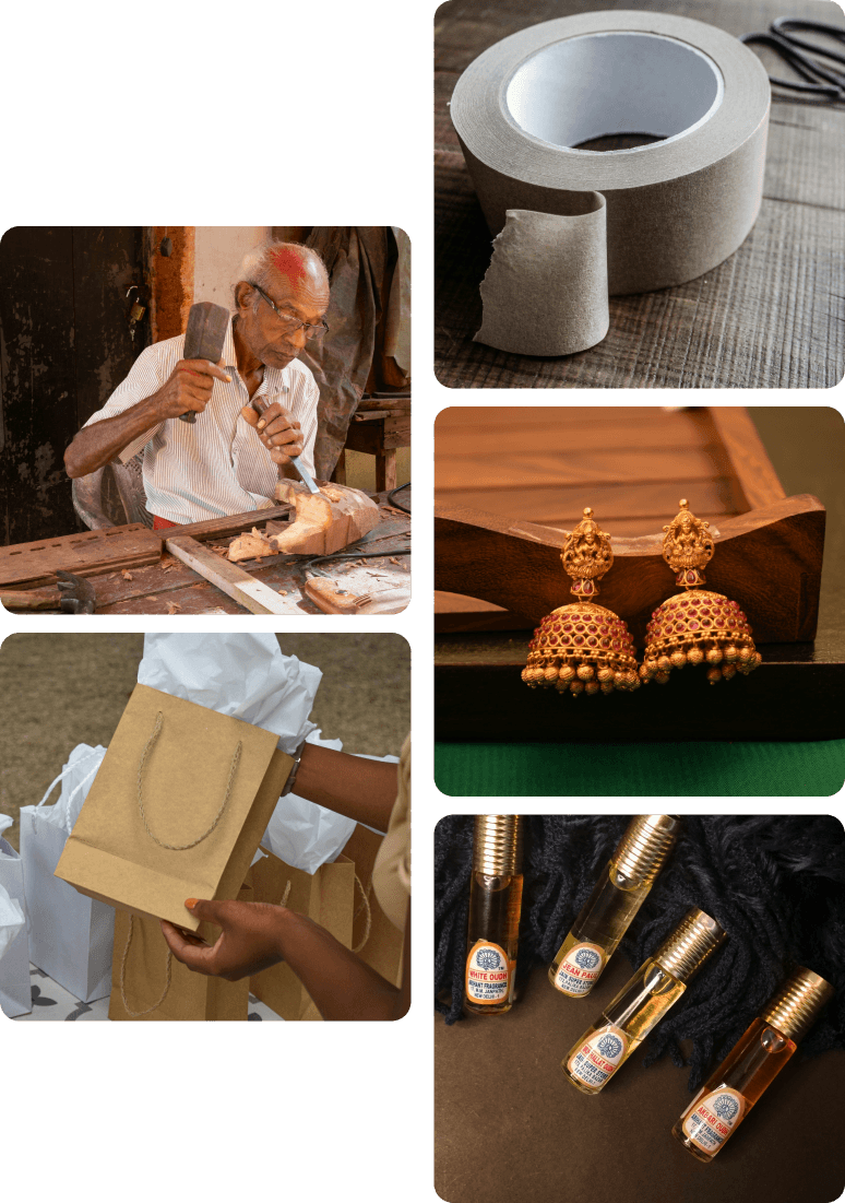Collage of products offered by Ample Exports